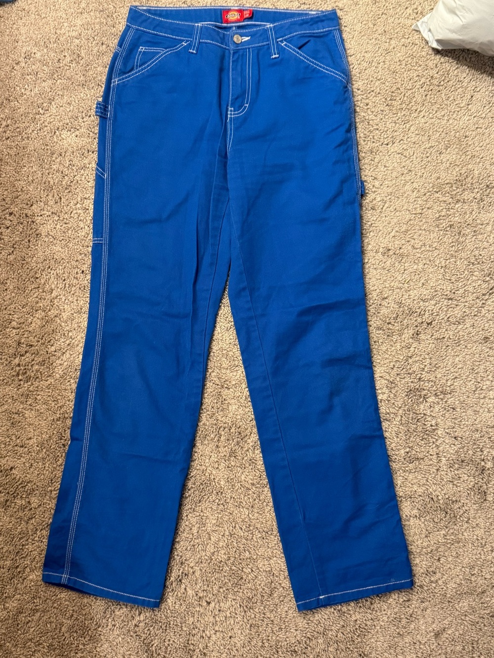 Dickies Women's Bright Royal Blue Straight-Leg Jeans
